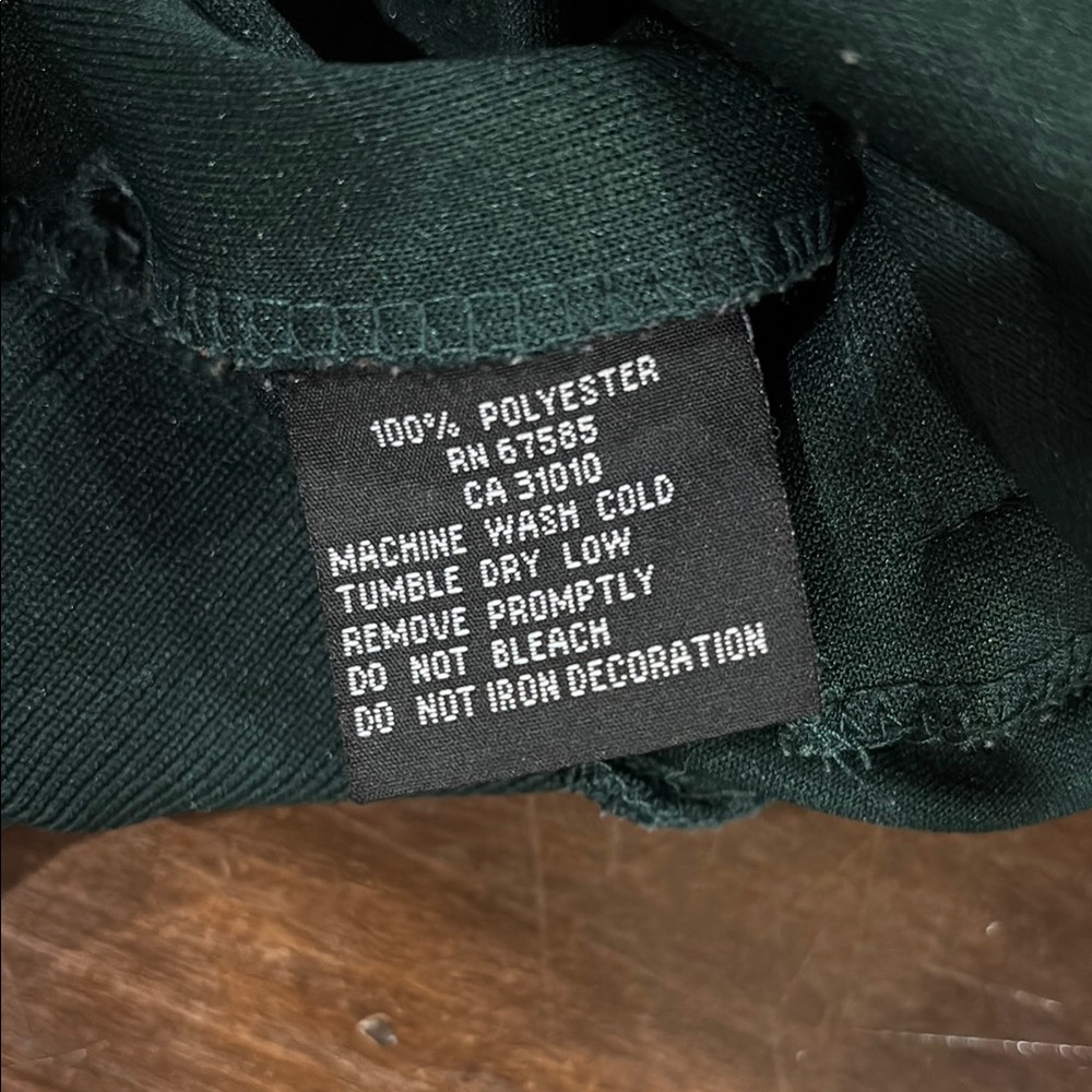 Dark Green Polyester Jacket - image 2